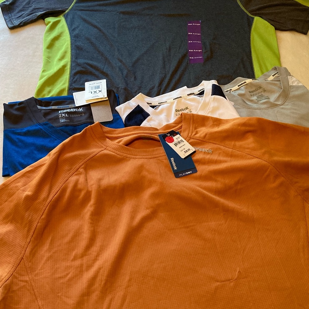 Lot #1 5 Reebok shirts